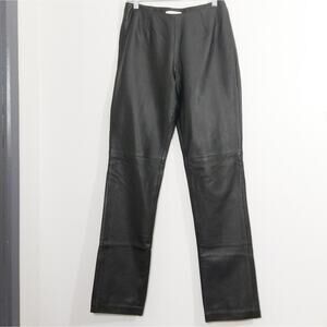 Hugo Buscati Collection leather pants straight leg